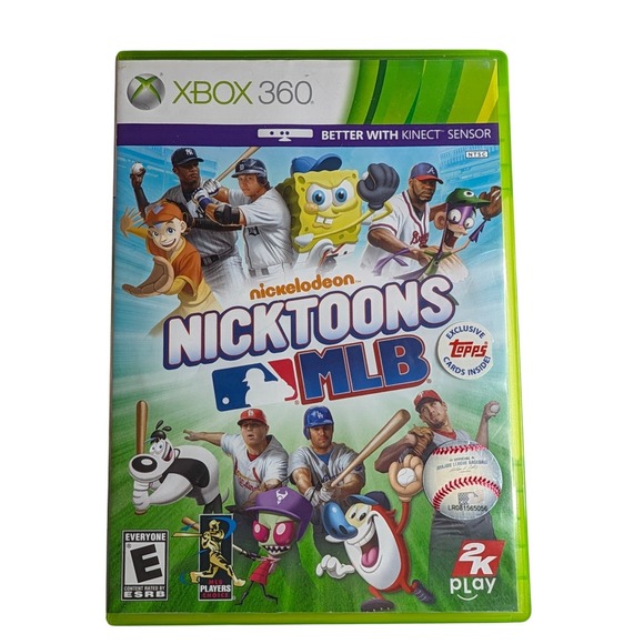 2K Play Other - Nicktoons MLB Xbox 360 Nickelodeon Baseball Game 2K Play Kinect Compatible